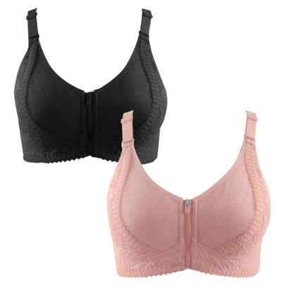 Sutiã de Renda e Algodão Plus Size - Soft Conforto