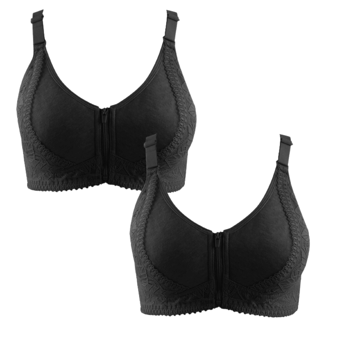 Sutiã de Renda e Algodão Plus Size - Soft Conforto