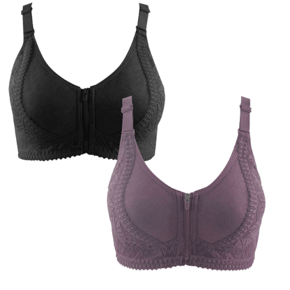 Sutiã de Renda e Algodão Plus Size - Soft Conforto