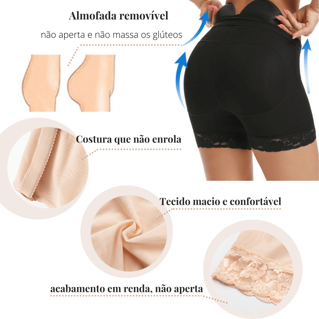 Bermuda Modeladora com Enchimento - UP SHAPER