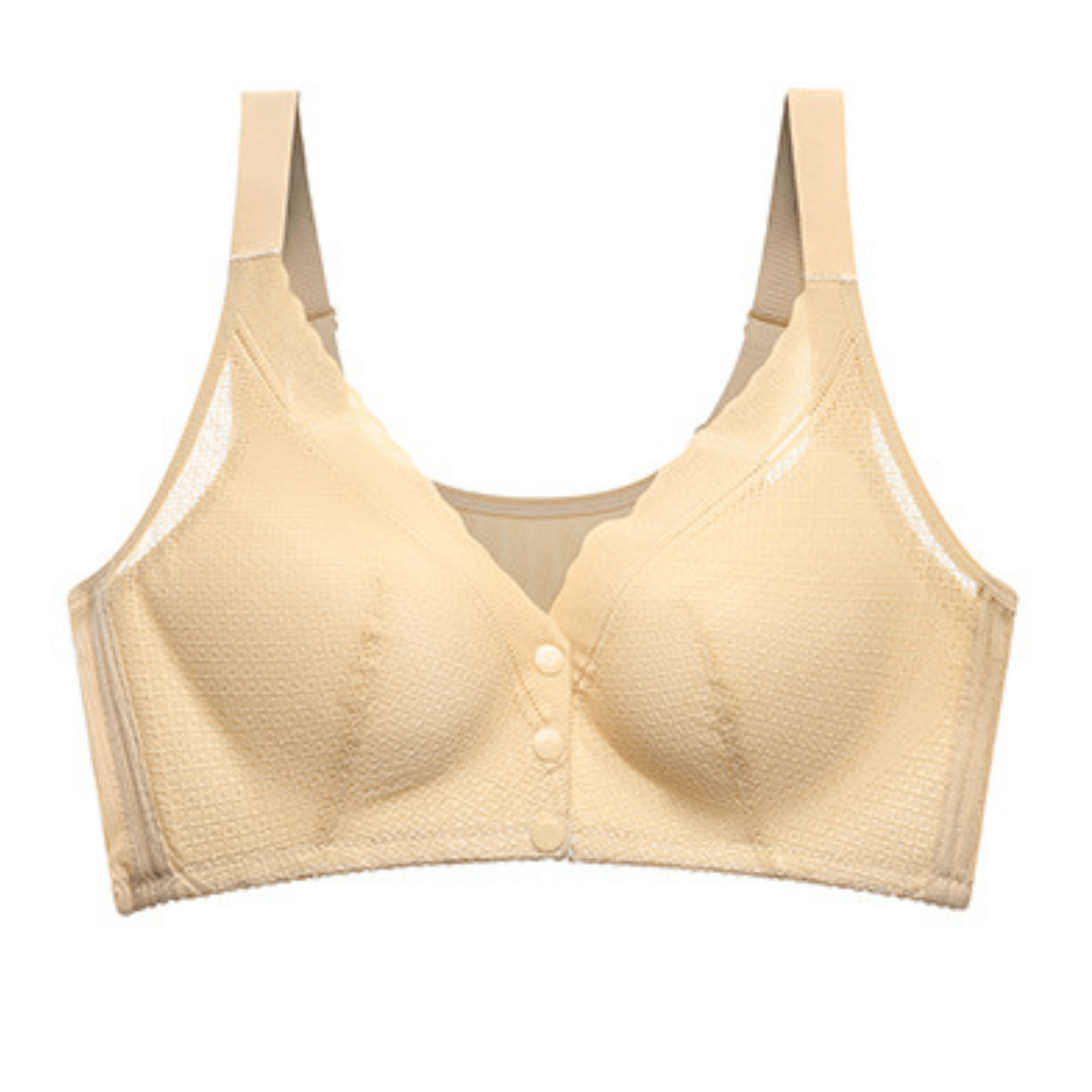 Sutiã de Renda com Fechamento Frontal amarelo