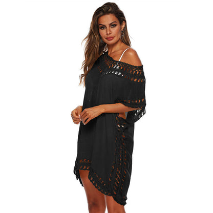 Saída de Praia de Crochê Plus Size
