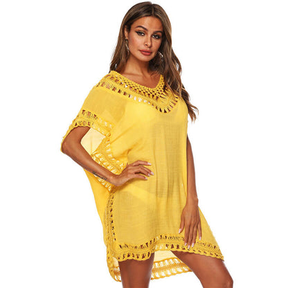 Saída de Praia de Crochê Plus Size