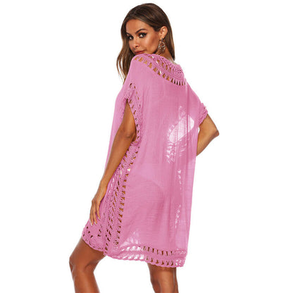 Saída de Praia de Crochê Plus Size