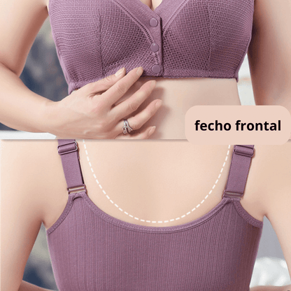Sutiã de Renda com Fechamento Frontal